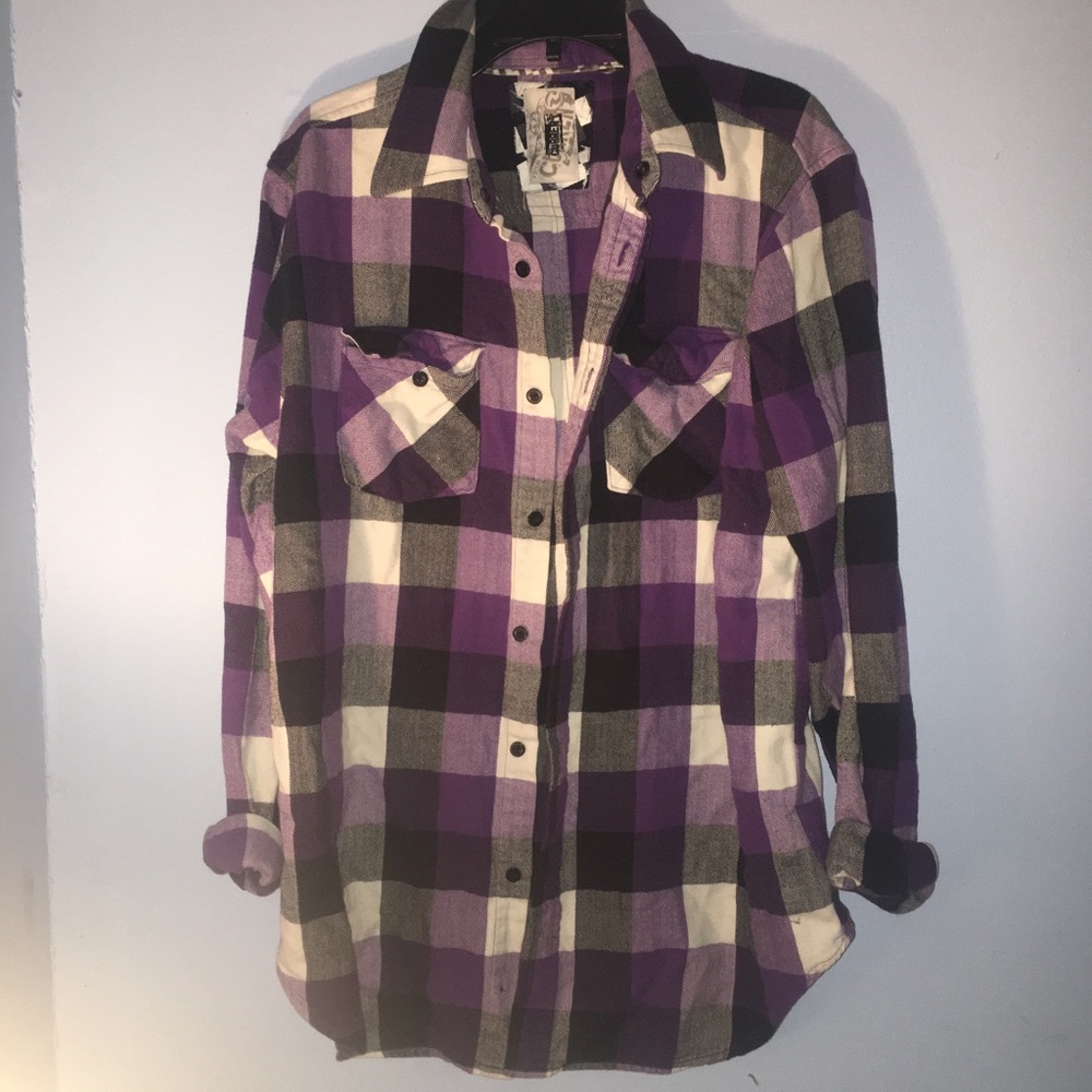Ocean Current Purple Flannel